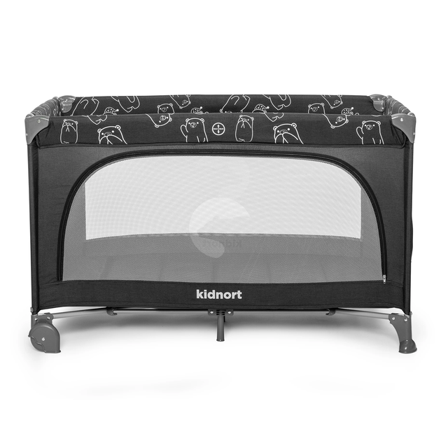 Дорожнє ліжечко Kidnort Ihalig темно-сірий меланж (DK-070437) (5902983624745) - зображення 2