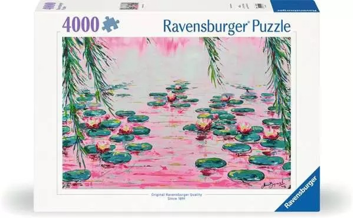 Пазл 2D Ravensburger Рожеві водяні лілії Мауро Бергонзолі 4000 деталей 12001420 (4005555014201) - зображення 1