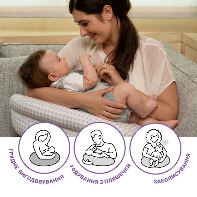 Подушка для годування Boppy Deluxe, Сірий - зображення 8
