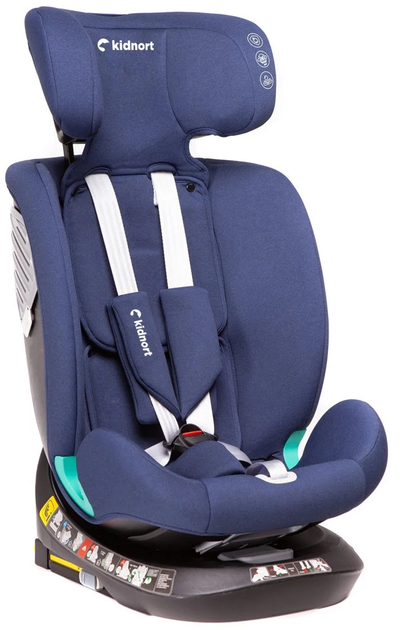 Автокрісло Kidnort Radjur DK-080637 40-150 см блакитне (5902983624868) - зображення 4