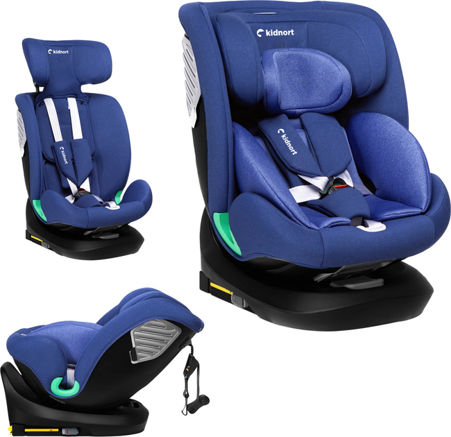 Автокрісло Kidnort Radjur DK-080637 40-150 см блакитне (5902983624868) - зображення 5