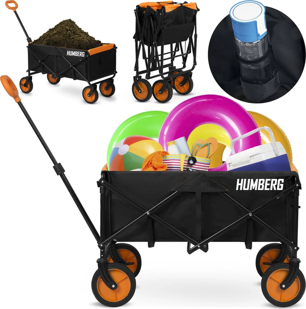 Wózek ogrodowy Humberg HM-513 składany 100 l (5903890618506) - obraz 9