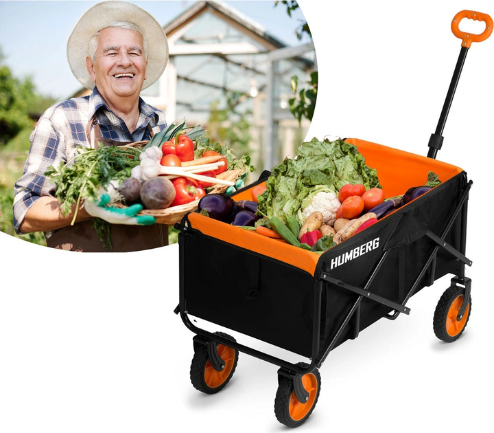Wózek ogrodowy Humberg HM-513 składany 100 l (5903890618506) - obraz 12