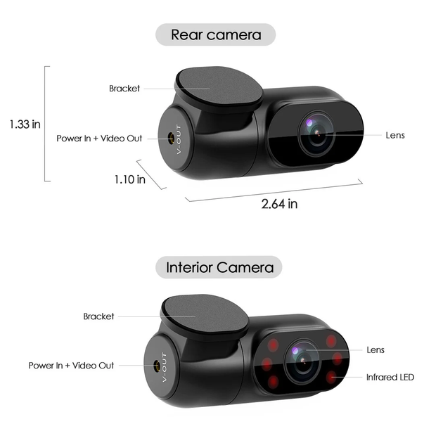 Відеореєстратор VIOFO A139 / 2К / 170° / GPS / Wi-Fi / Додаткові камери / Суперконденсатор / Чорний Б/В - зображення 9