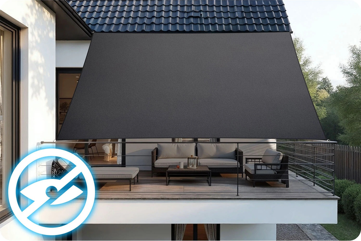 Тент сонцезахисний Plonos PL-885 3 x 4 м Grey (5903890629137) - зображення 6