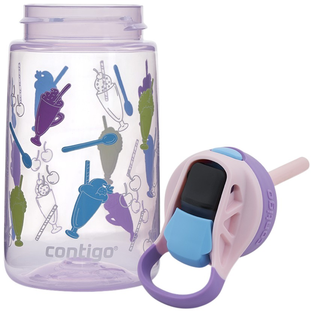 Butelka na wodę Contigo Easy Clean Erdbeershakes 420 ml (840276163593) - obraz 2