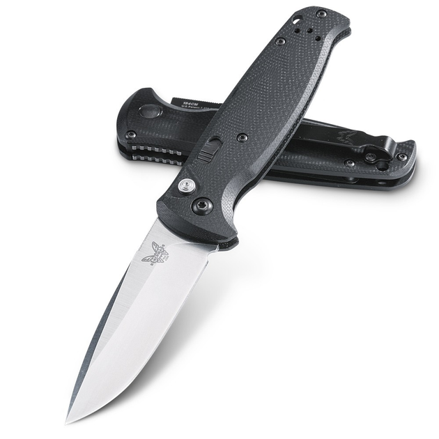 Ніж Benchmade CLA Drop Point Automatic Knife Black G-10 (3.4" Stonewash) 4300 - изображение 2