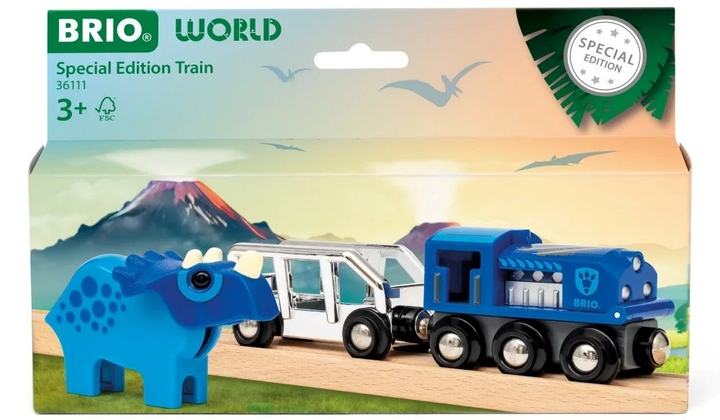 Zestaw zabawkowy Ravensburger Brio Dino Pociąg specjalny 36111 (7312350361117) - obraz 1