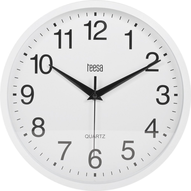 Настінний годинник Teesa TSA0037 Білий 25 см (5901890081818) - зображення 1