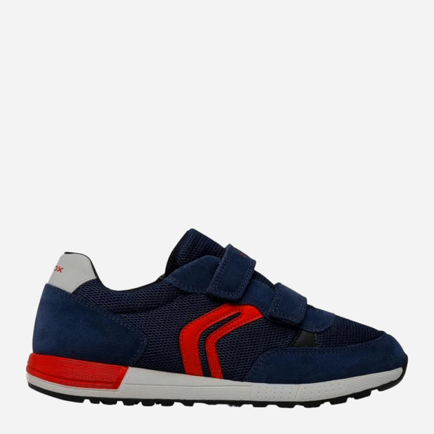 Buty sportowe chłopięce na rzepy Geox J159EA01422-C0735 30 Granatowe z czerwonym (8050036056412) - obraz 1