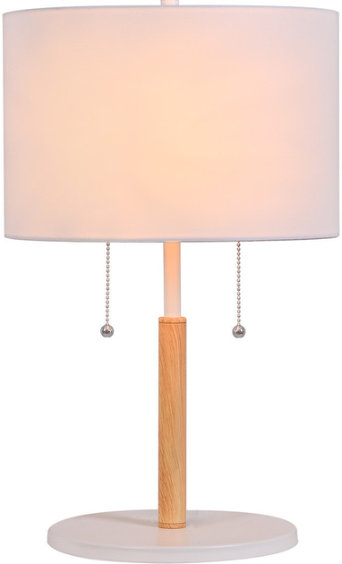 Lampa stołowa Light Prestige Fogo 2xE27 Biała (LP-0304/2T WH) - obraz 2