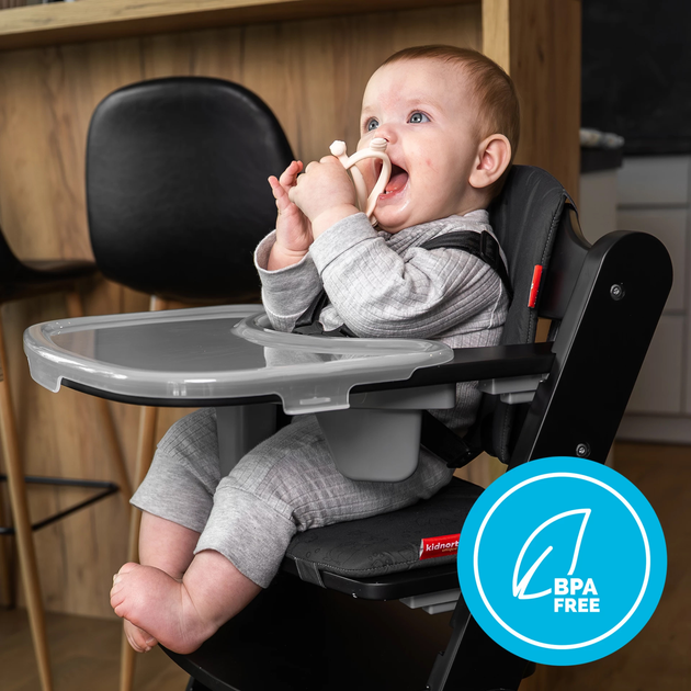 Gryzak Kidnort Glitre silikonowy brązowy 3M+ (5902983633907) - obraz 2