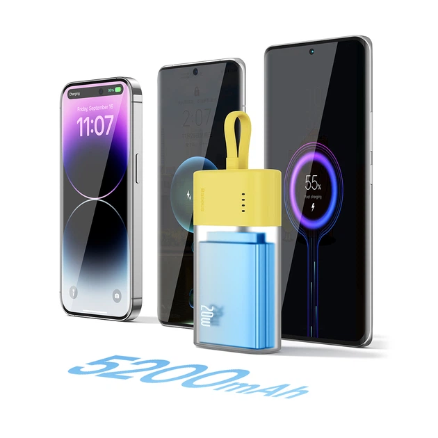 УМБ Baseus Popsicle 5200 mAh 20 W Yellow-pink (6932172633103) - зображення 11