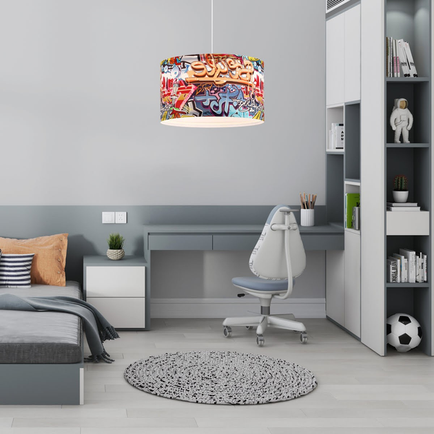 Lampa wisząca Light Prestige Graffiti 1xE27 Multicolor (LP-077/1P Style) - obraz 5