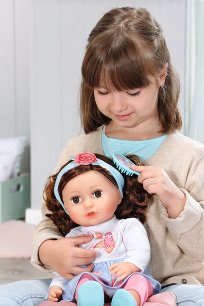 Lalka bobas Zapf Creation Baby Annabell Sophia brunetka 43 cm + akcesoria 707234 (4001167707234) - obraz 6
