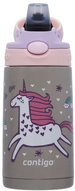 Пляшка для води Contigo Easy Clean Erdbeer-Einhorn стальна 380 мл (840276163616) - зображення 1