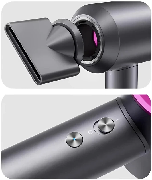 Многофункциональный фен-стайлер 5в1 Super Hair Dryer с ионизацией и 5 магнитными насадками 1600 Вт 10003 - Фото 9 Многофункциональный фен-стайлер 5в1 Super Hair Dryer с ионизацией и 5 магнитными насадками 1600 Вт 10003 - изображение 9