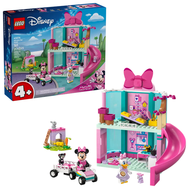 Zestaw klocków LEGO Disney Hotel dla zwierząt Minnie 161 element (43274) - obraz 1