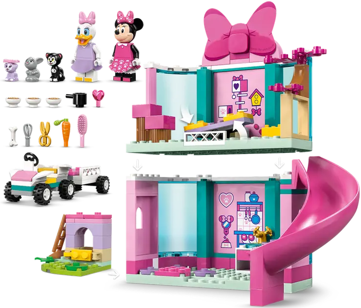 Конструктор LEGO Disney Готель для домашніх тварин Мінні 161 елемент (43274) - зображення 3