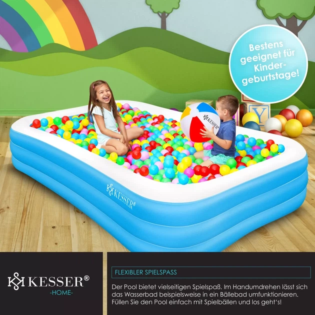 Надувной бассейн KESSER 1180 л 305 x 183 x 56 см - изображение 6