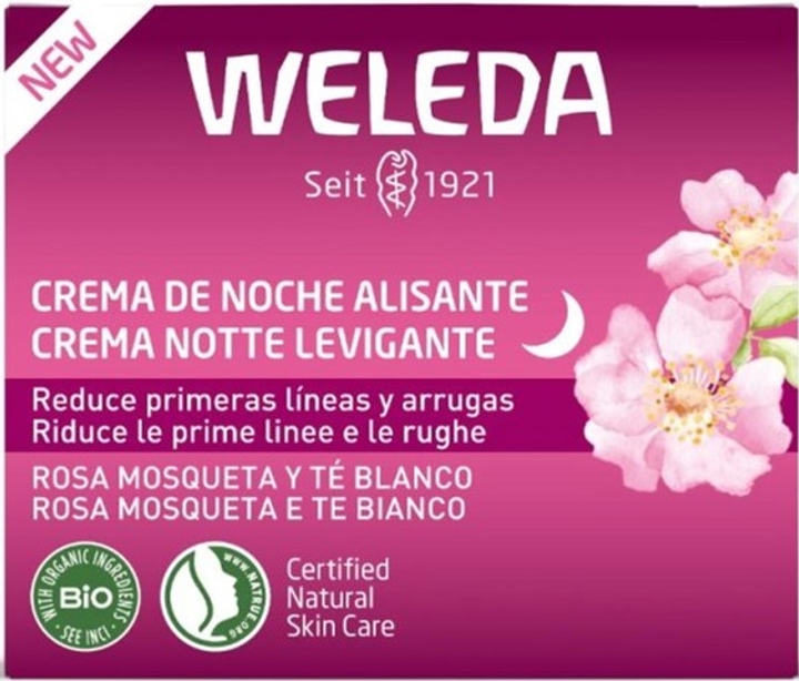 Krem do twarzy Weleda liftingujący z dzikiej róży i białej herbaty na noc 40 ml (4001638589772) - obraz 2
