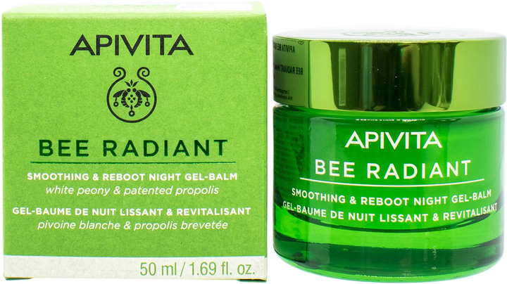 Гель-бальзам для обличчя Apivita Bee Radiant антивіковий нічний 50 мл (5201279091507) - зображення 3