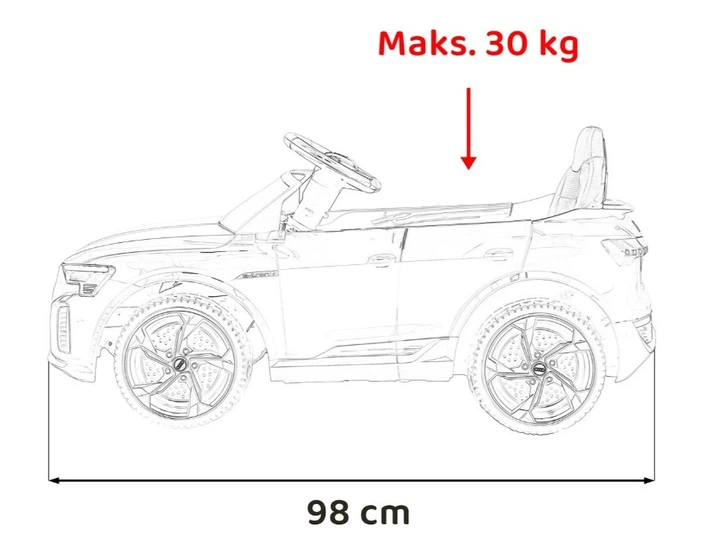 Samochód elektryczny dla dzieci Audi SQ8 Biały (5903864946635) - obraz 19