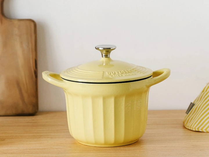 Гусятниця Buydeem чавунна емальована Mellow Yellow 1.8 л (6950386610130) - зображення 4