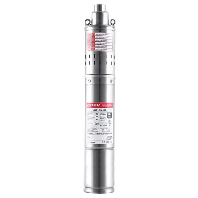 Насос скважин. шнековый KOER 4QGD 1.2-50-0.37 (KP2647) - Фото 1 Насос скважин. шнековый KOER 4QGD 1.2-50-0.37 (KP2647) - изображение 1