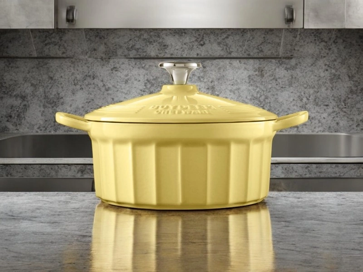 Гусятниця Buydeem чавунна емальована Mellow Yellow 2.9 л (6950386607178) - зображення 2