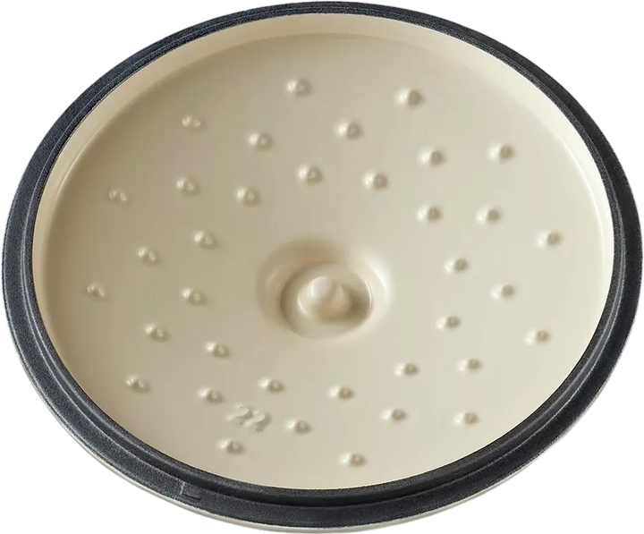 Garnek do gotowania gęsi Buydeem żeliwny emaliowany Oat White 2.9 l (6950386615319) - obraz 3