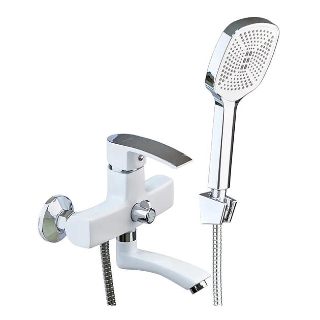 Смеситель для ванной Mixxus Magnum 009 Euro White-Chrome MI6203 - Фото 1 Смеситель для ванной Mixxus Magnum 009 Euro White-Chrome MI6203 - изображение 1