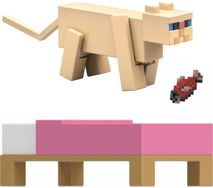Zestaw figurek Minecraft Biome Builds Persian Cat 8 cm JCN30 (194735273560) - obraz 3