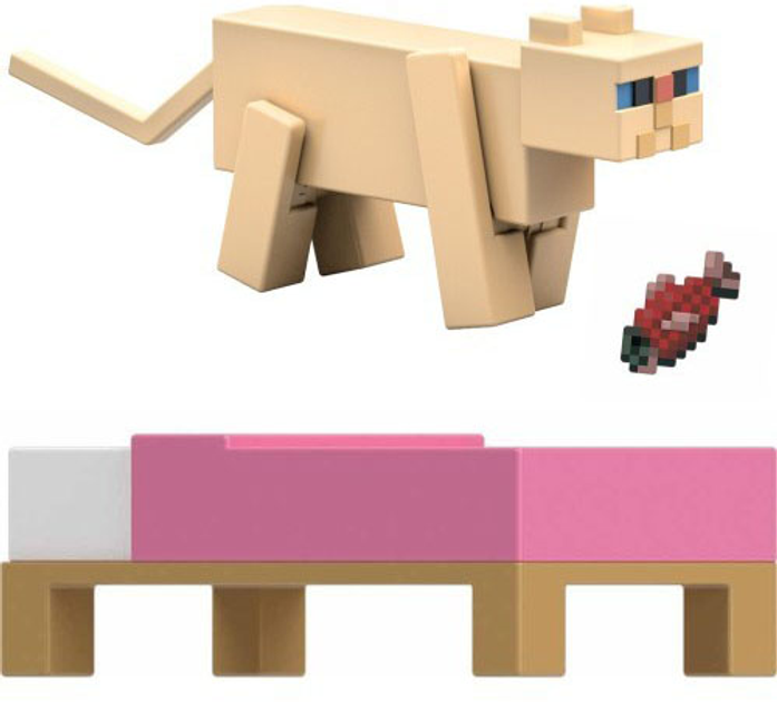 Zestaw figurek Minecraft Biome Builds Persian Cat 8 cm JCN30 (194735273560) - obraz 5