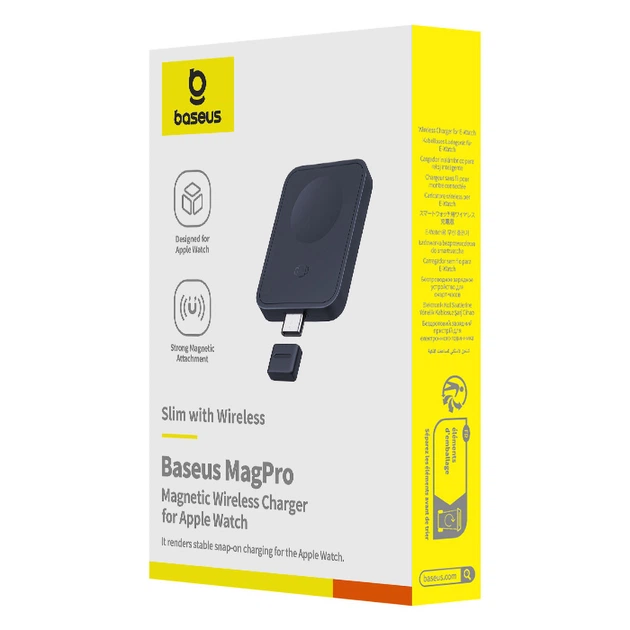 Зарядний пристрій для Apple Watch Baseus MagPro Magnetic Wireless Charge (2,5 Вт, Type-C). Black - зображення 10