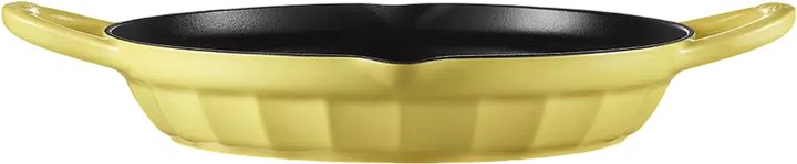Сковорода-гриль Buydeem чавунна емальована Mellow Yellow 26 см (6950386616286) - зображення 4