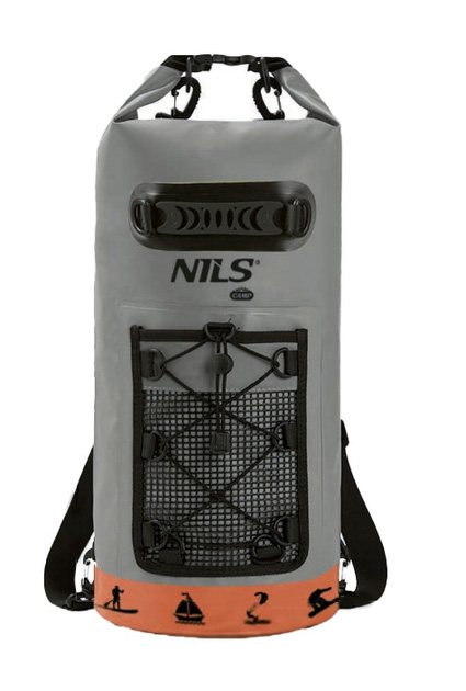 Plecak wodoodporny Nils Camp NC17108 25L Pomarańczowy (5908261683473) - obraz 1