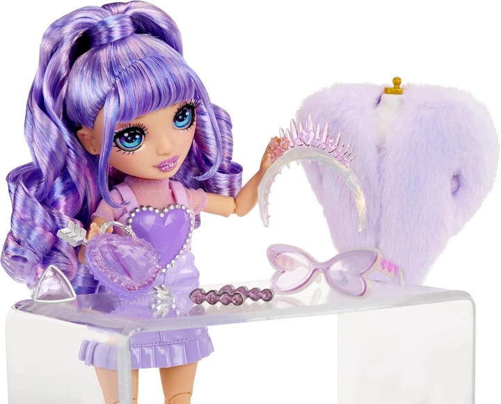 Lalka Rainbow High Creative Crystals Fashion Doll Violet (121404) (0035051121404) - obraz 3
