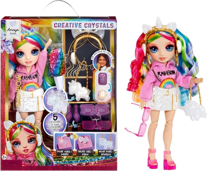 Lalka Rainbow High Creative Crystals Fashion Doll Amaya (121411) (0035051121411) - obraz 2