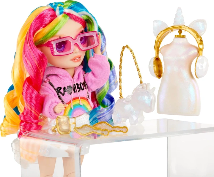 Lalka Rainbow High Creative Crystals Fashion Doll Amaya (121411) (0035051121411) - obraz 3