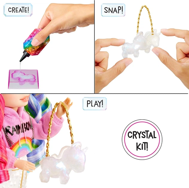 Lalka Rainbow High Creative Crystals Fashion Doll Amaya (121411) (0035051121411) - obraz 5