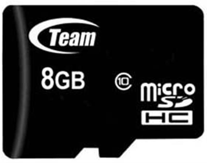 Карта памяти MicroSDHC 8GB Class 10 Team + SD-adapter (TUSDH8GCL1003) - изображение 2