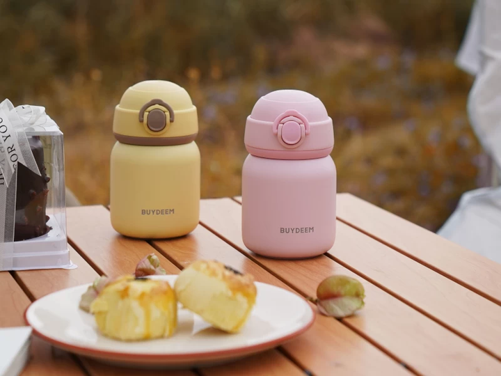 Термопляшка Buydeem з нержавіючої сталі Mellow Yellow 200 мл (6950386616484) - зображення 8
