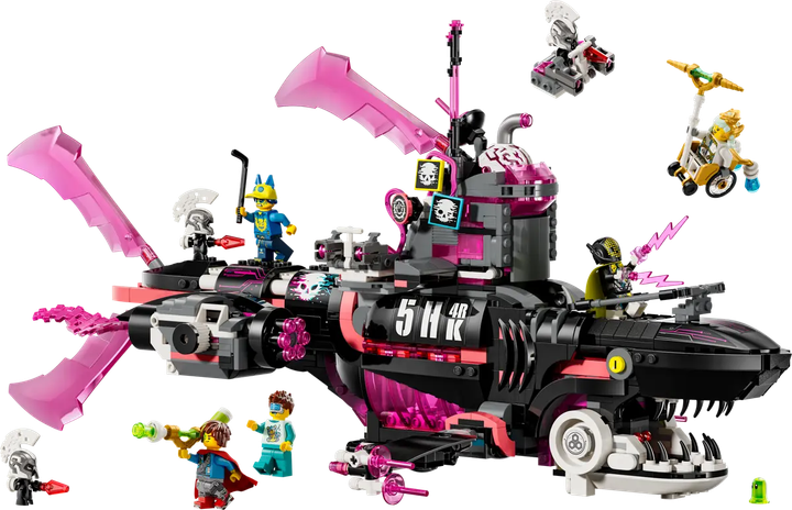 Zestaw klocków LEGO DREAMZzz Koszmarny Rekinokręt podwodny 1413 elementów (43269) - obraz 2