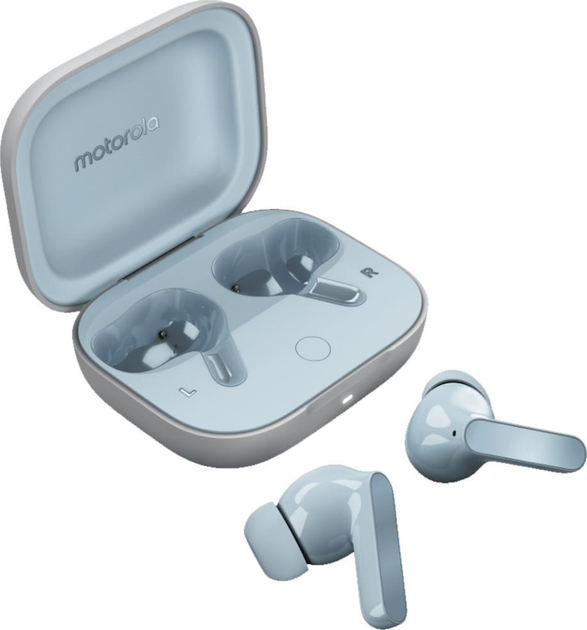 Słuchawki Motorola Moto Buds Glacier Blue (PG38C05749) - obraz 1