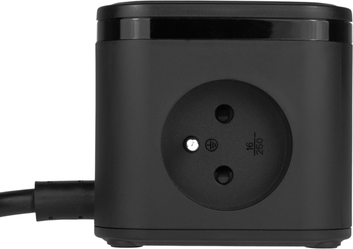 Przedłużacz Huslog HUS1002 Cube Extension Cord PD 20W Black (OWN000065) - obraz 2