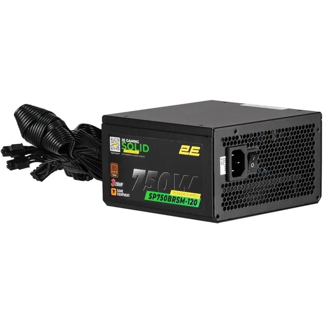 Блок живлення 2E GAMING Solid Power (750W) 2E-SP750BRSM-120 - Фото 6 Блок живлення 2E GAMING Solid Power (750W) 2E-SP750BRSM-120 - зображення 6