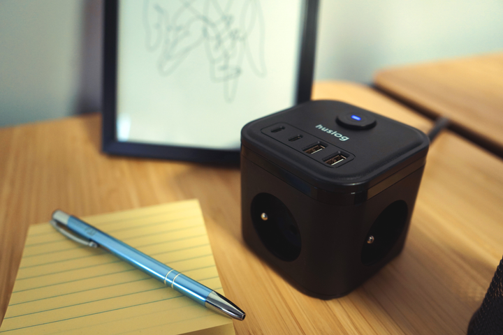 Подовжувач Huslog HUS1003 Cube Extension Cord with USB Black (OWN000066) - зображення 13