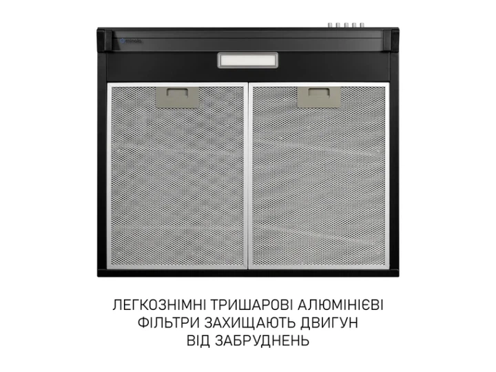 Витяжка пласка Minola HPL 633 BL - Фото 5 Витяжка пласка Minola HPL 633 BL - изображение 5