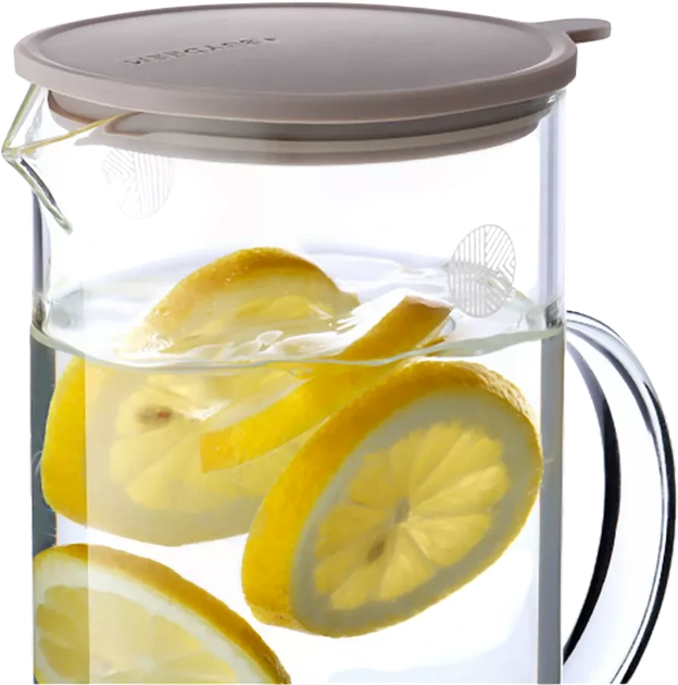 Dzbanek Buydeem szklany z silikonową pokrywką 1200 ml (6950386605112) - obraz 2